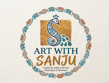 Art with sanju's logo